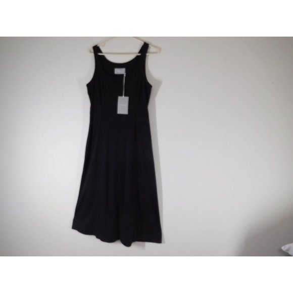 NEW EVERLANE Women Small Black Midi Dress NWT  Clothes Teen MenWomenStyles - Picture 2 of 7